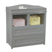AFG Baby Furniture Leila 2-Drawer Changing Table, Gray