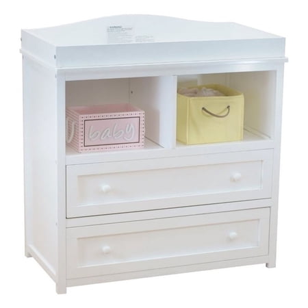 AFG Baby Furniture Leila 2-Drawer Changing Table White