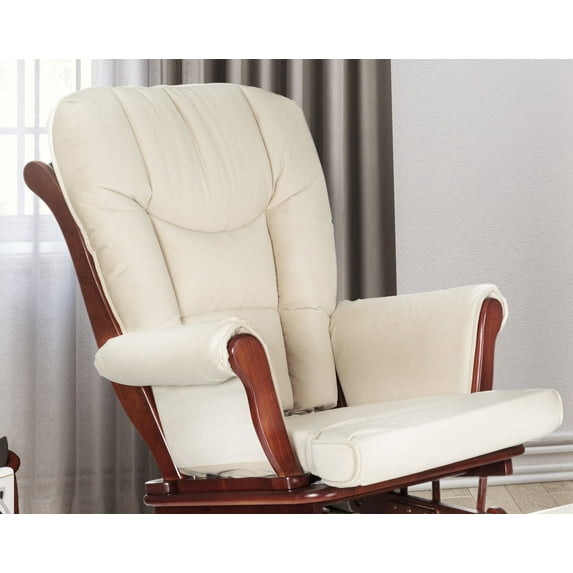 AFG Baby Furniture Sleigh Glider Chair Replacement Cushions Set, Beige