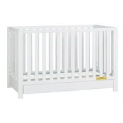 AFG Baby Furniture Emma 4-in-1 Convertible Crib with Drawer, White