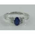 thumbnail image 1 of AFGEMSNJEWELLERY 925 Sterling Silver Blue Sapphire Ring, Oval Cut Sapphire Jewelry, Valentine Gift, Handmade Silver Ring Silver 13, 1 of 5