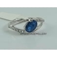 AFGEMSNJEWELLERY Dainty Sapphire Engagement Ring 925 Sterling Silver ...