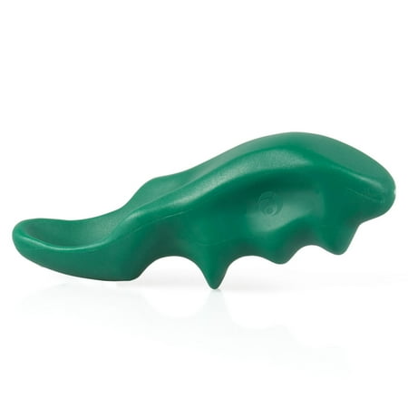 AFH thumb saver massager for ergonomic grip while massaging to reduce stress on thumb joint, green