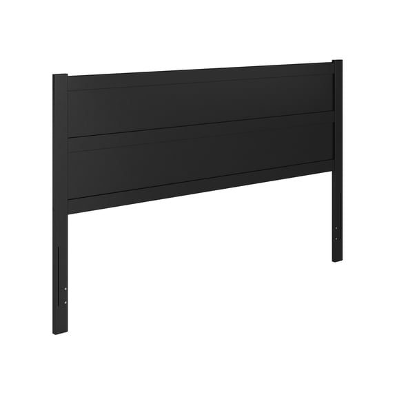 AFI Aveline King Modern Panel Wood Headboard, Black
