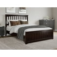 thumbnail image 1 of AFI Becket Full Solid Wood Low Profile Platform Bed with Matching Footboard, Espresso, 1 of 11