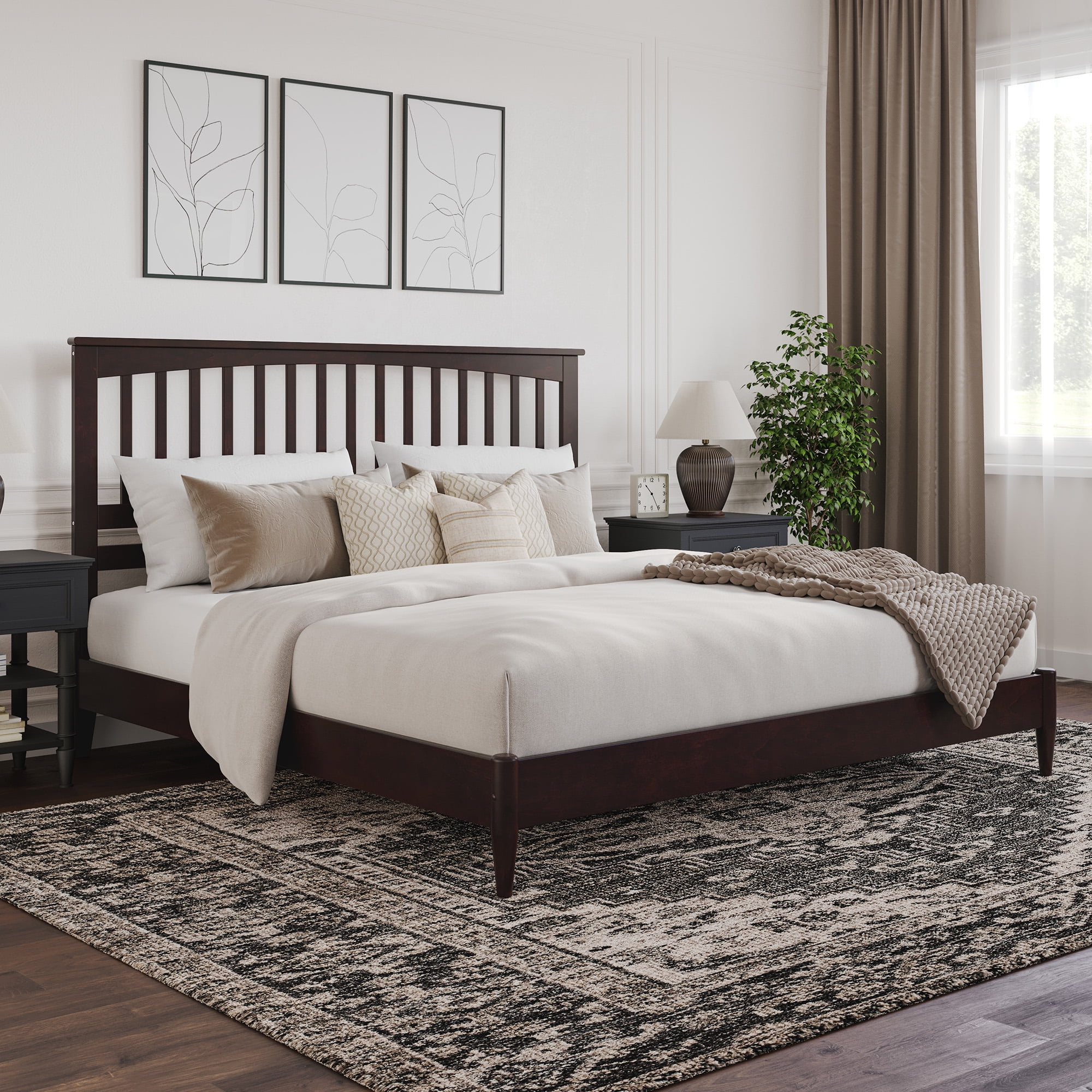 Becket Solid Wood Low Profile Platfor...