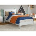 thumbnail image 1 of AFI Berkshire Twin Solid Wood Low Profile Platform Bed, White, 1 of 11