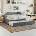 thumbnail image 1 of AFI Cambridge Twin Wood Daybed with Twin Size Trundle, Grey, 1 of 15