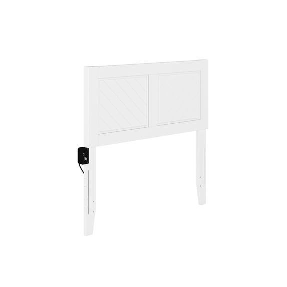 Canyon Twin Wood Headboard in White