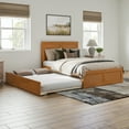 thumbnail image 1 of AFI Canyon Light Toffee Wood Platform Bed with Matching Footboard & Full Trundle, Full, 1 of 12