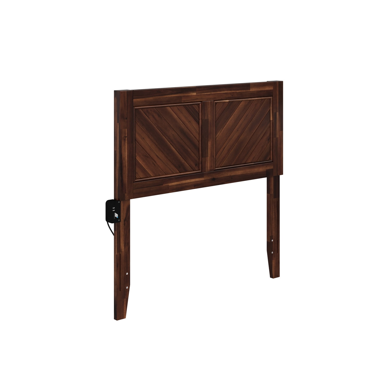 AFI Boston Solid Wood Twin Headboard - Gray Finish, Modern Panel Design, Fits Standard Bed Frames 1 thumbnail image