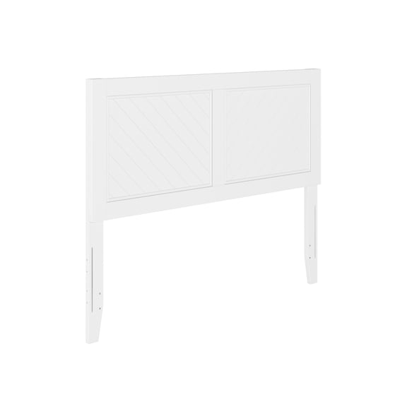 AFI Canyon White Wood Rustic Farmhouse Headboard, Full