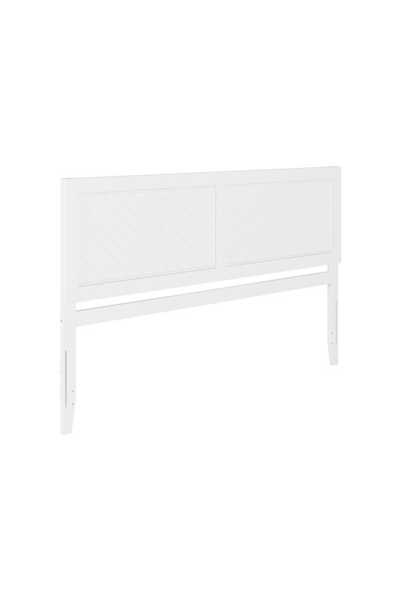 Canyon White Wood Rustic Farmhouse Headboard, King