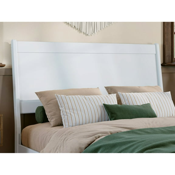 AFI, Casanova Full Solid Wood Panel Headboard, White