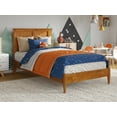 thumbnail image 1 of AFI Charlotte Twin Solid Wood Low Profile Platform Bed, Light Toffee, 1 of 13