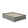 thumbnail image 1 of Concord Queen Bed with Footboard and Twin Extra Long Trundle in Grey, 1 of 8