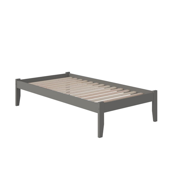 AFI Concord Twin XL Platform Bed with Open Foot Board in Grey