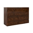 thumbnail image 1 of AFI Dakota Queen Wood Murphy Bed Chest with Storage Drawer and Built-in Charger, Barnwood, 1 of 6