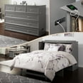 thumbnail image 1 of AFI Deerfield Queen Solid Wood Murphy Bed Chest with Mattress, Drawer & Charger in Gray, 1 of 18