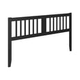 thumbnail image 1 of AFI Finley King Slatted Wood Headboard, Black, 1 of 7