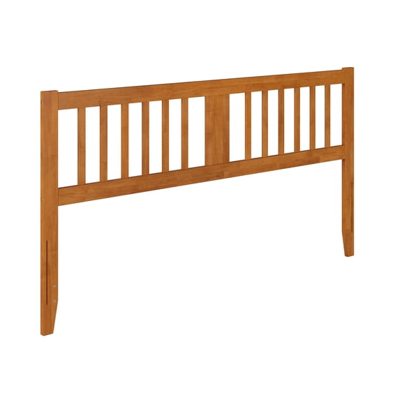 AFI Finley King Slatted Wood Headboard, Light Toffee
