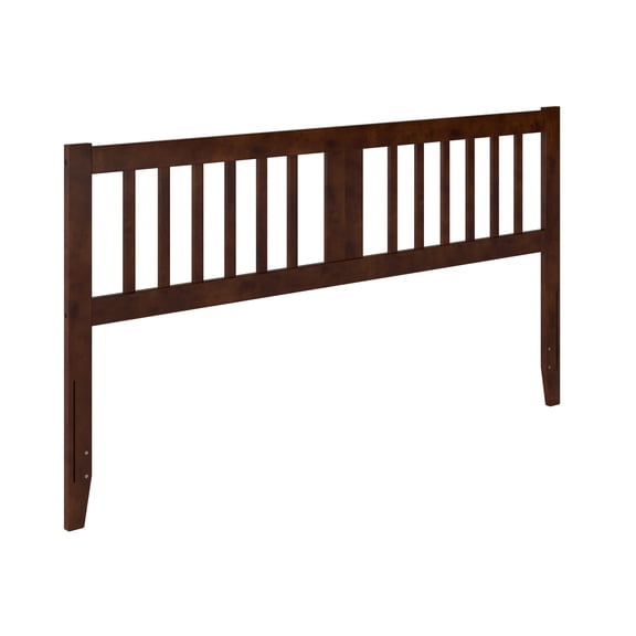 AFI Finley King Slatted Wood Headboard, Walnut
