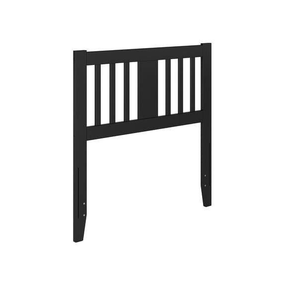 AFI Finley Twin Slatted Wood Headboard, Black