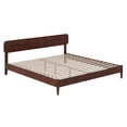 thumbnail image 1 of AFI Florence King Solid Wood Low Profile Platform Bed, Walnut, 1 of 14