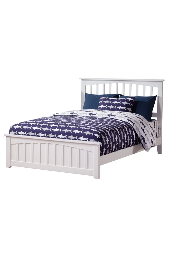 AFI Furnishings Mission ULC Low Profile Platform Bed with MFB F WH