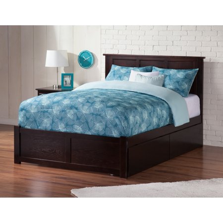 AFI Madison Full Platform Bed with 2 Drawers in Espresso