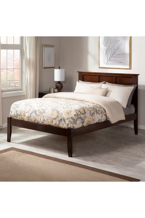 AFI Madison Full Solid Wood Platform Bed, Walnut