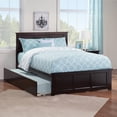 thumbnail image 1 of AFI Madison Full Wood Platform Bed with Matching Footboard & Full Trundle, Espresso, 1 of 6
