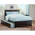 thumbnail image 1 of AFI Madison Full Wood Platform Bed with Matching Footboard & Twin Trundle, Espresso, 1 of 6