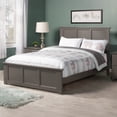thumbnail image 1 of AFI Madison Full Wood Platform Bed & Footboard, Grey, 1 of 7