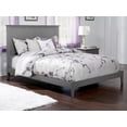 thumbnail image 1 of AFI Madison King Low Profile Wood Platform Bed Frame with Panel Headboard, Grey, 1 of 7