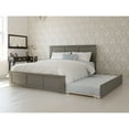 thumbnail image 1 of AFI Madison King Wood Platform Bed with Matching Footboard & Twin XL Trundle, Grey, 1 of 8