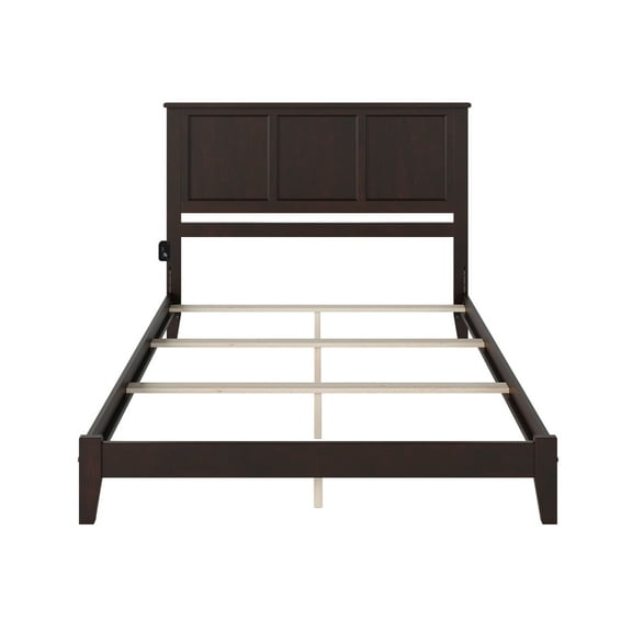 AFI Madison Queen Wood Foundation Bed, Espresso