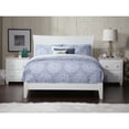 thumbnail image 1 of AFI Metro Full Wood Foundation Bed Frame with Panel Headboard, White, 1 of 5