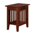 thumbnail image 1 of AFI Mission Chair Side Table with Charging Station in Walnut-Finish:Walnut, 1 of 9