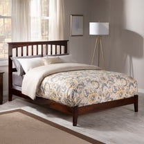 AFI Mission Queen Low Profile Wood Platform Bed, Walnut