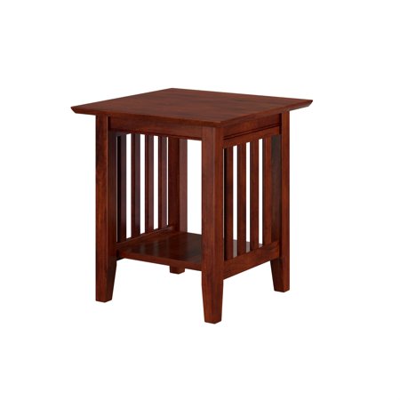 AFI Mission Solid Hardwood End Table Set of 2 Walnut