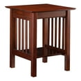 thumbnail image 1 of AFI Mission Solid Wood Shaker Printer Stand in Walnut, 1 of 4