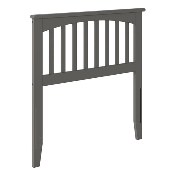 AFI Mission Headboard with Turbo Charger-Finish:Grey,Size:Twin