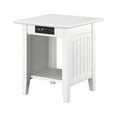 thumbnail image 1 of AFI Nantucket End Table with Charging Station in Driftwood-Finish:White,Item Package Quantity:1, 1 of 10