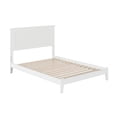 thumbnail image 1 of AFI Nantucket Full Low Profile Wood Platform Bed Frame with Cottage Headboard, White, 1 of 7