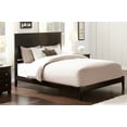 thumbnail image 1 of AFI Nantucket Queen Low Profile Wood Platform Bed Frame with Cottage Headboard, Espresso, 1 of 7