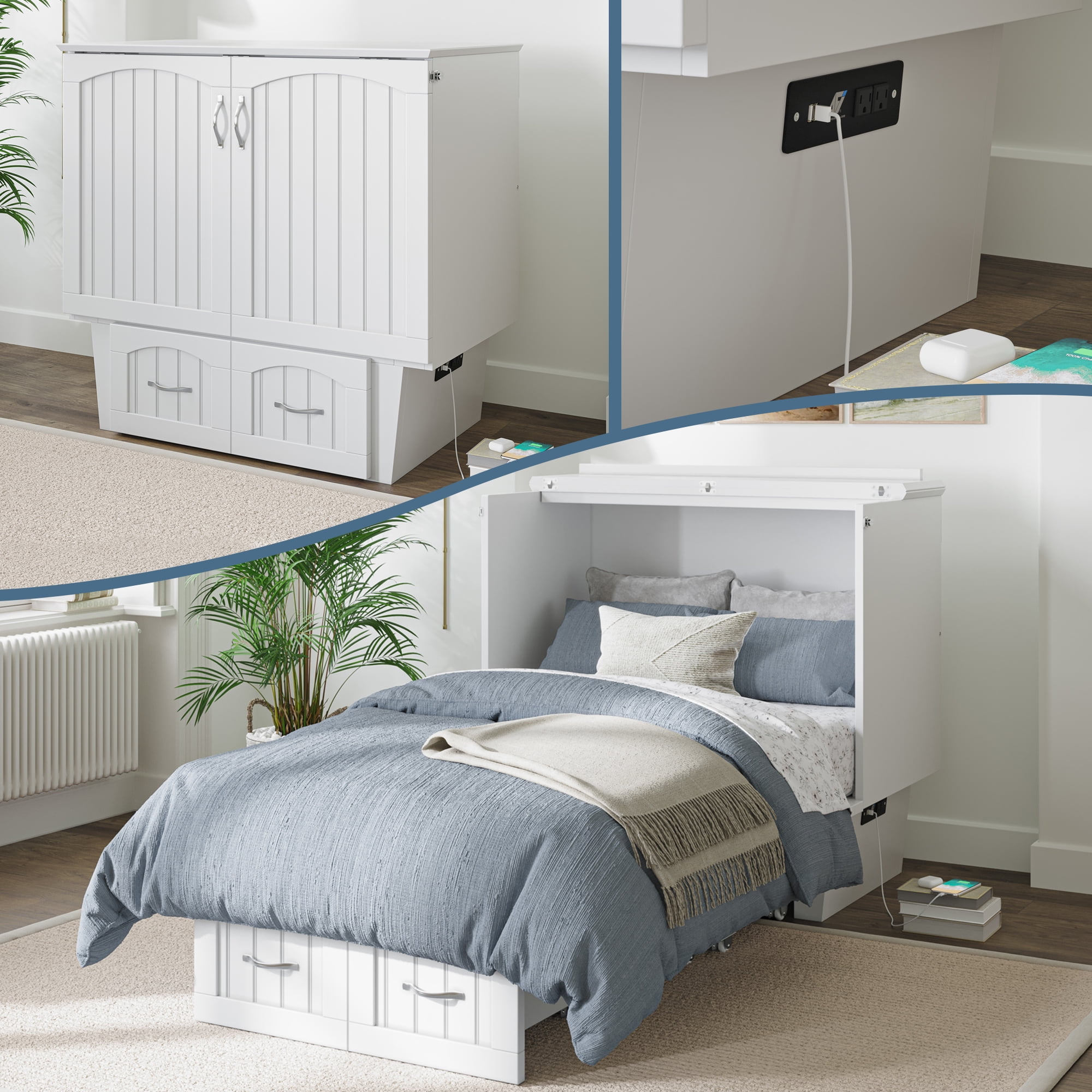 AFI Nantucket Murphy Bed Chest