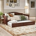 thumbnail image 1 of AFI Nantucket Wood Twin Size Daybed Frame with Twin Trundle Walnut, 1 of 16