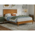 thumbnail image 1 of AFI Naples Full Solid Wood Low Profile Platform Bed, Light Toffee, 1 of 12