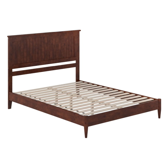 AFI Naples Queen Solid Wood Low Profile Platform Bed, Walnut